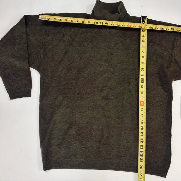 cortigiani sweater Turtleneck color green dark size 50 /L excellent condition - Picture 6 of 8